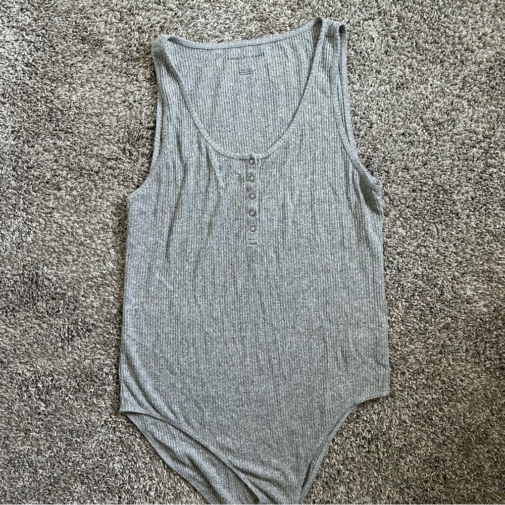 American Eagle Ribbed Bodysuit Sz L